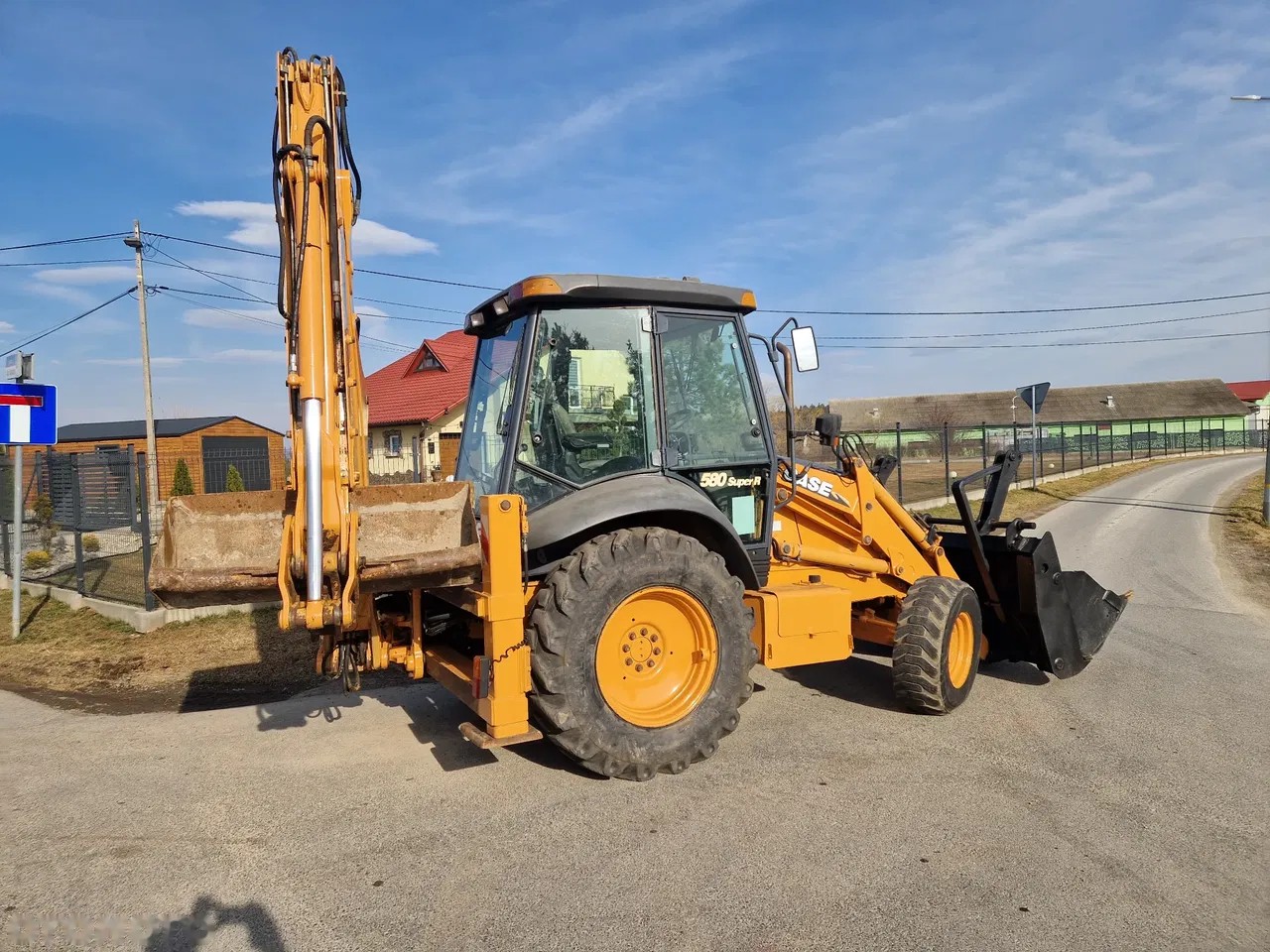 2007 Case 580 SR, Import Auf Lager in der EU — Foto 1