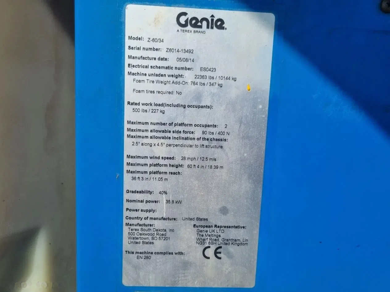2014 Genie, 1.800 mth, Import Auf Lager in der EU — Foto 12 z 16