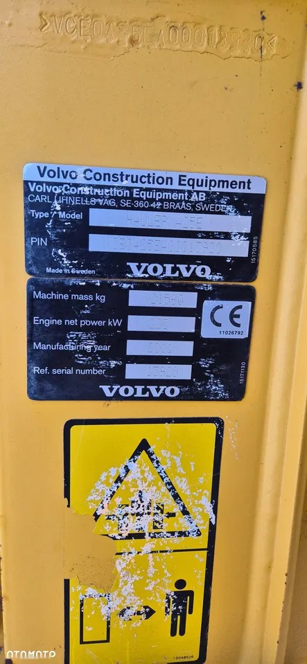 2011 Volvo A25 E, 15.350 mth, Import Auf Lager in der EU — Foto 8 z 12