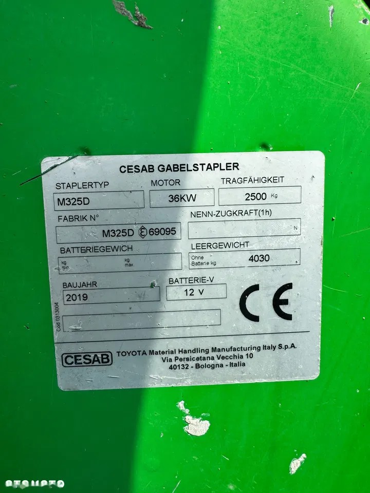 2019 Cesab M325D, 2.742 mth, Import Auf Lager in der EU — Foto 9 z 11