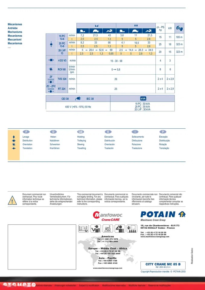 2004 Potain MC 85B, Import Auf Lager in der EU — Foto 12 z 13