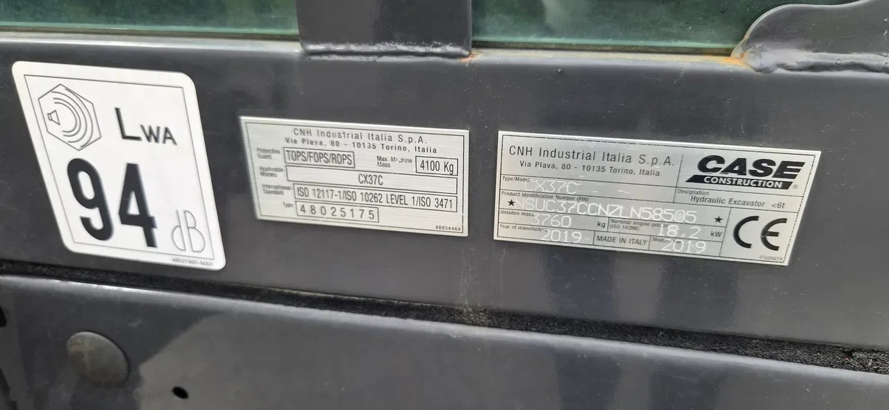 2019 Case CX37C, 766 mth, Import Auf Lager in der EU — Foto 11 z 11