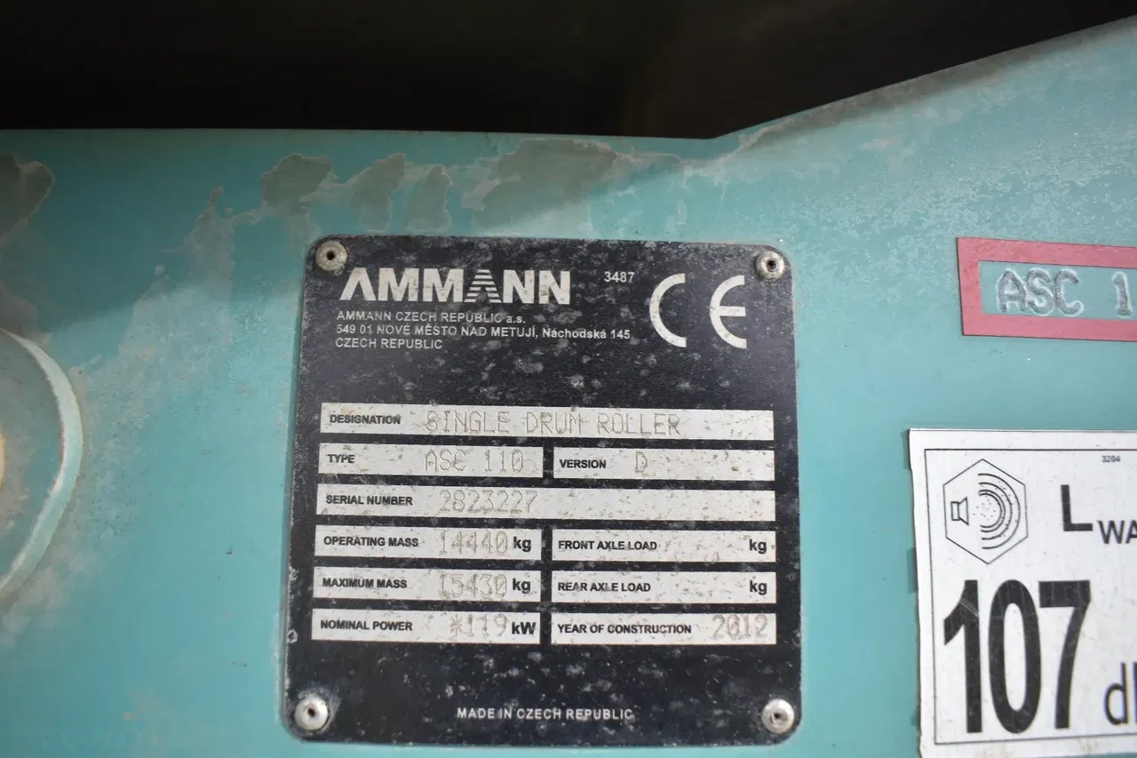 2012 Ammann ASC 110D, 8.371 mth, Import Auf Lager in der EU — Foto 5 z 20