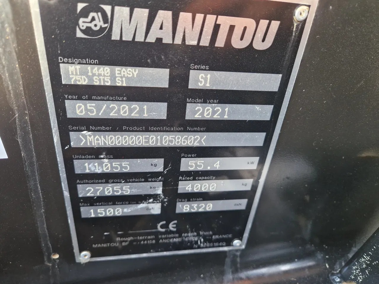 2021 Manitou MT, 5.357 mth, Import Auf Lager in der EU — Foto 10 z 18