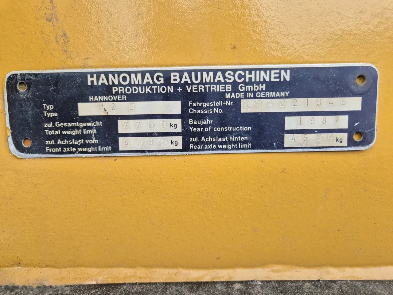 1987 Hanomag D22, Import Auf Lager in der EU — Foto 7 z 9