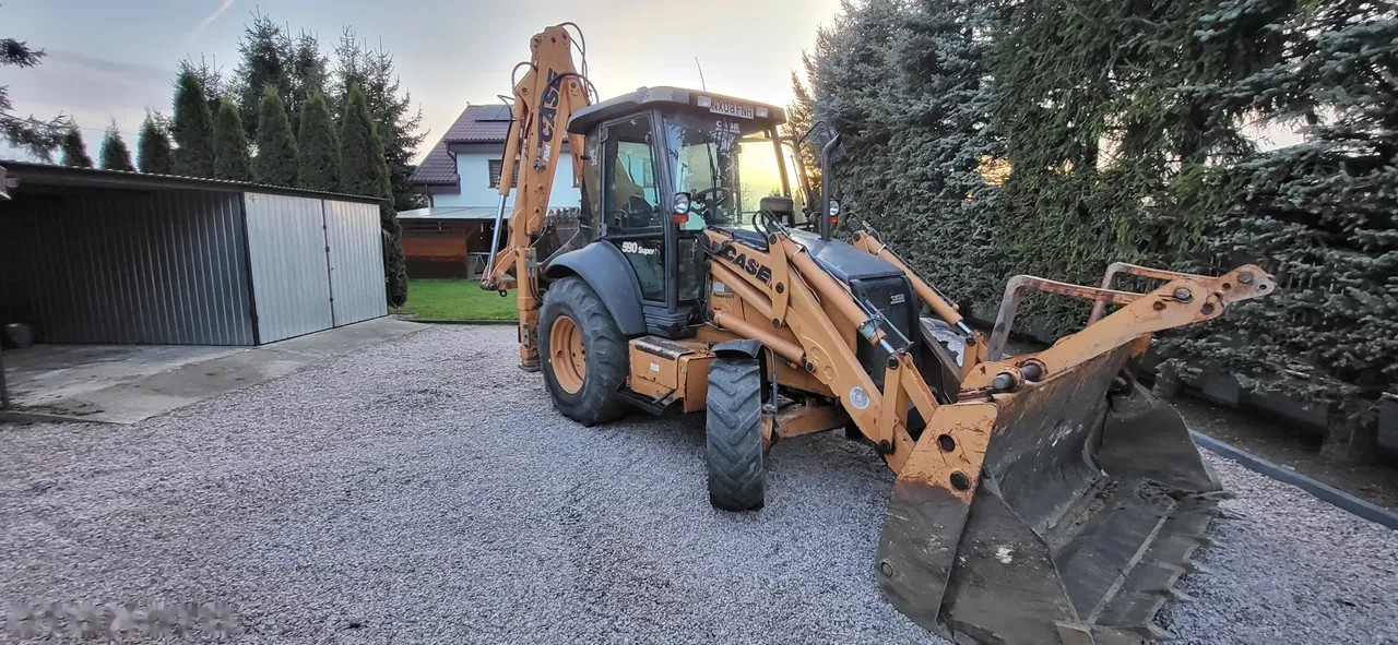 2008 Case 590SR, 5.542 mth, Import Auf Lager in der EU — Foto 1