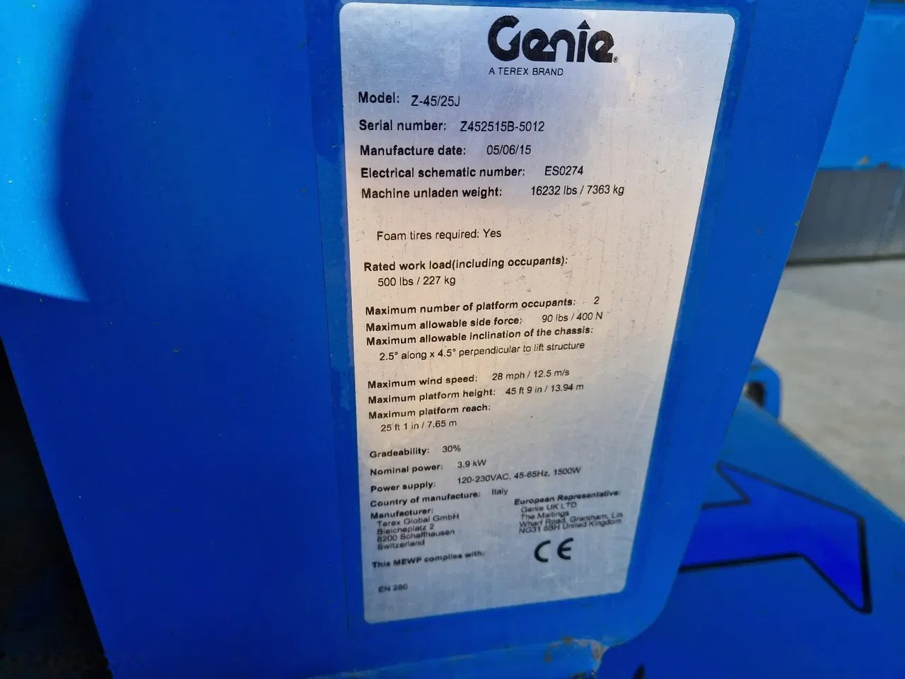 2015 Genie, 532 mth, Import Auf Lager in der EU — Foto 9 z 16