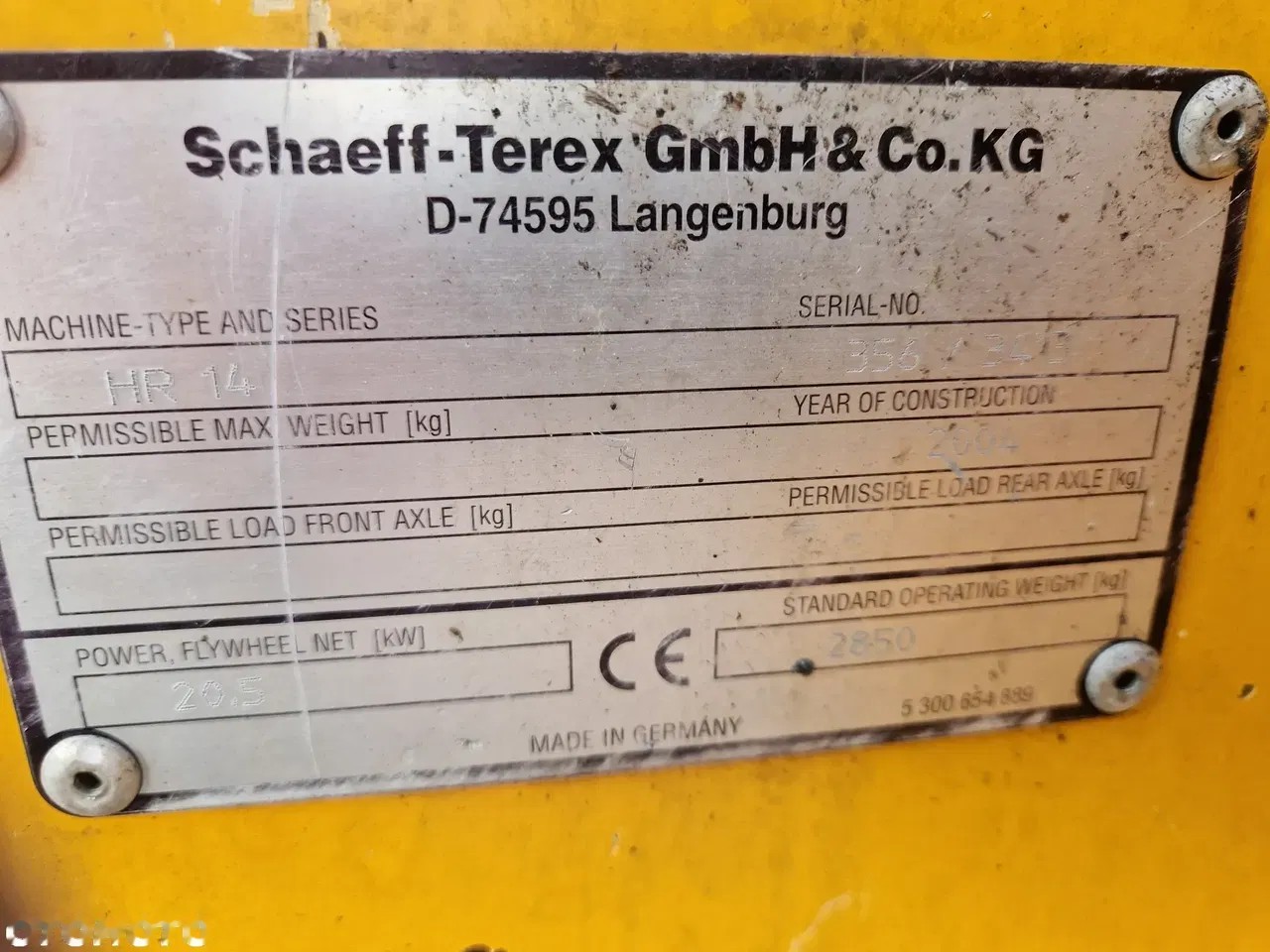 2004 Terex HR14, Import Auf Lager in der EU — Foto 4 z 7