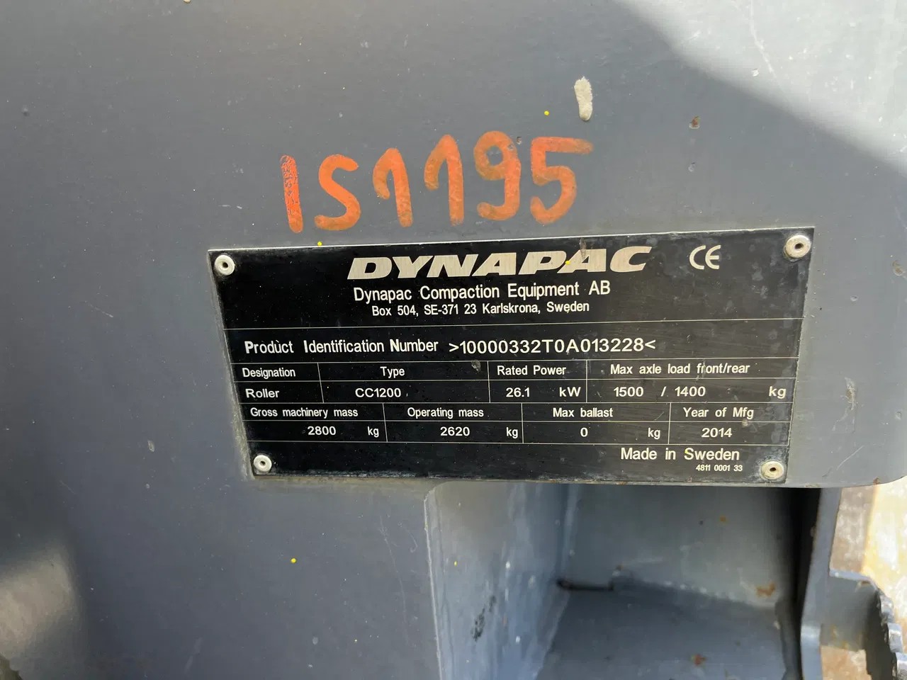 2014 Dynapac CC1200, 1.405 mth, Import Auf Lager in der EU — Foto 13 z 24