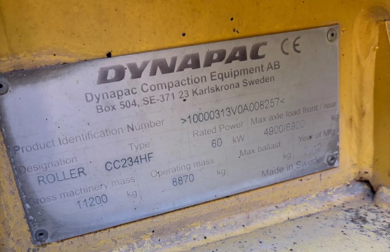 2012 Dynapac VÁLEC, 8.000 mth, Import Auf Lager in der EU — Foto 8 z 13