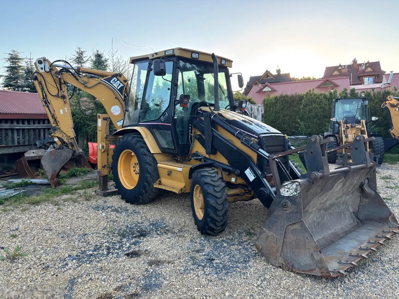 2005 Caterpillar 428D, 13.000 mth, Import Auf Lager in der EU — Foto 1
