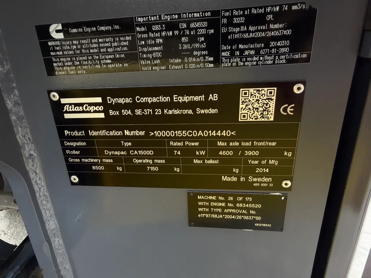 2014 Dynapac ATLAS, 2.126 mth, Import Auf Lager in der EU — Foto 5 z 24