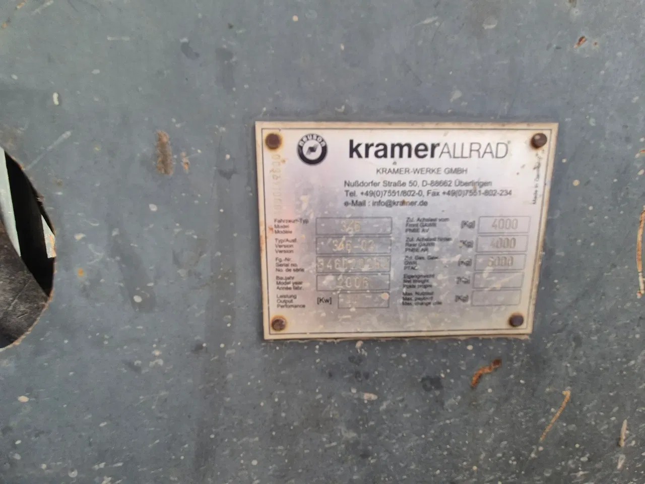 2005 Kramer 346, 9.254 mth, Import Auf Lager in der EU — Foto 4 z 8