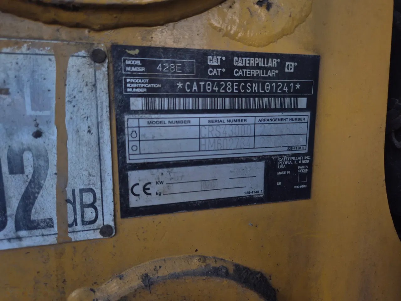 2007 Caterpillar 428 E, 11.465 mth, Import Auf Lager in der EU — Foto 15 z 15