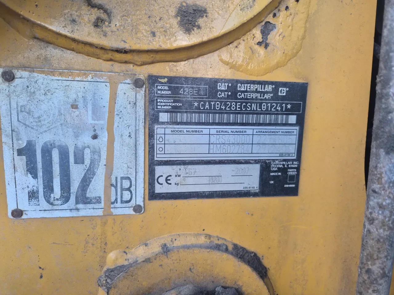 2007 Caterpillar 428 E, 11.465 mth, Import Auf Lager in der EU — Foto 9 z 15