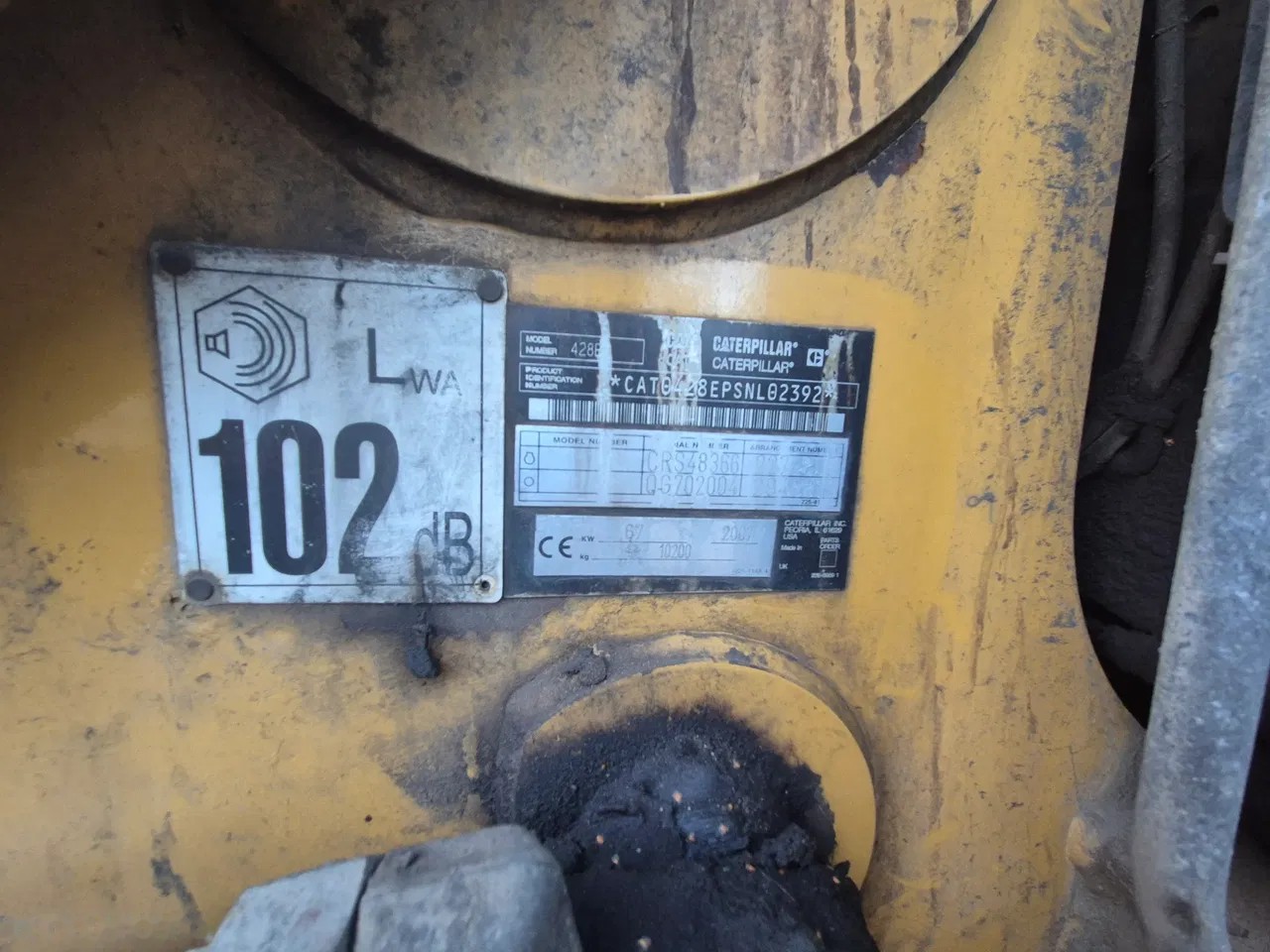 2007 Caterpillar 428 E, 5.236 mth, Import Auf Lager in der EU — Foto 5 z 11