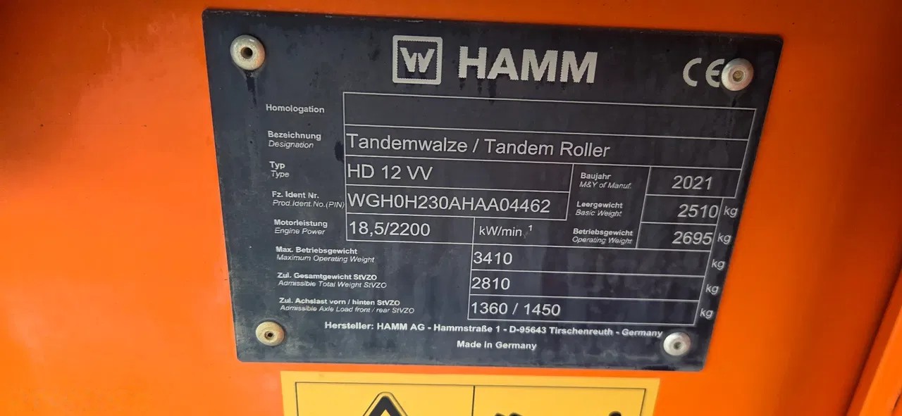 2021 Hamm, 105 mth, Import Auf Lager in der EU — Foto 9 z 14