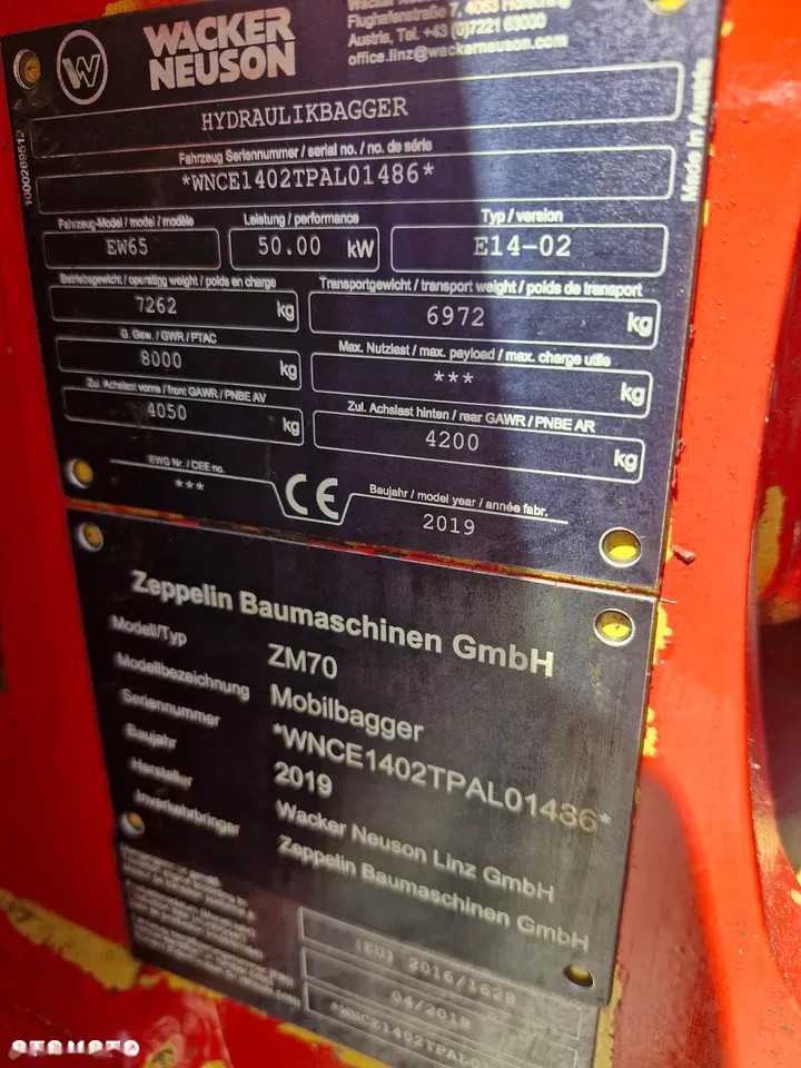 2019 Zeppelin ZM70, 5.600 mth, Import Auf Lager in der EU — Foto 5 z 12