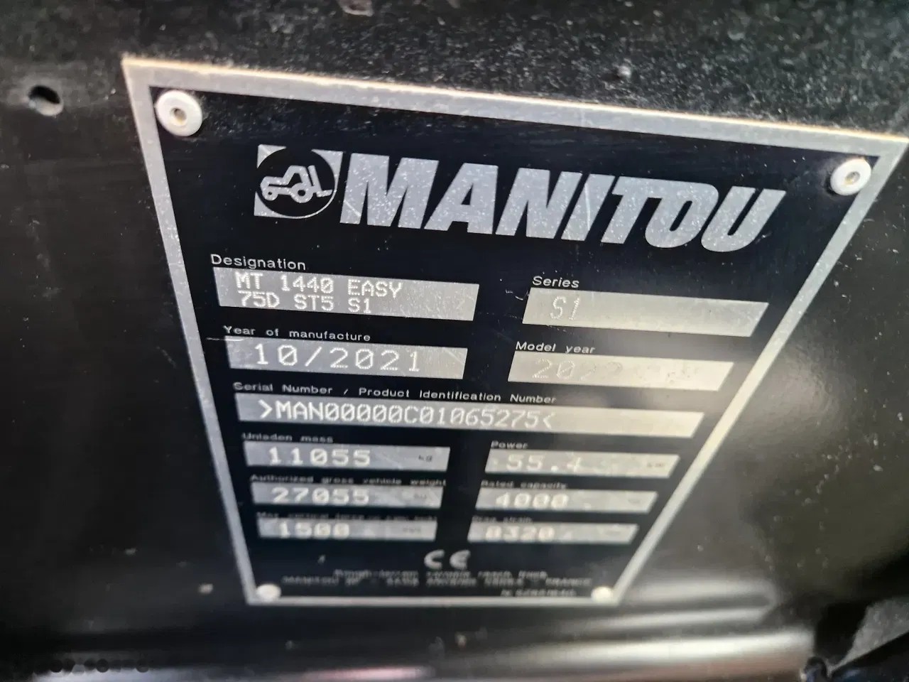 2021 Manitou MT, 1.611 mth, Import Auf Lager in der EU — Foto 10 z 18