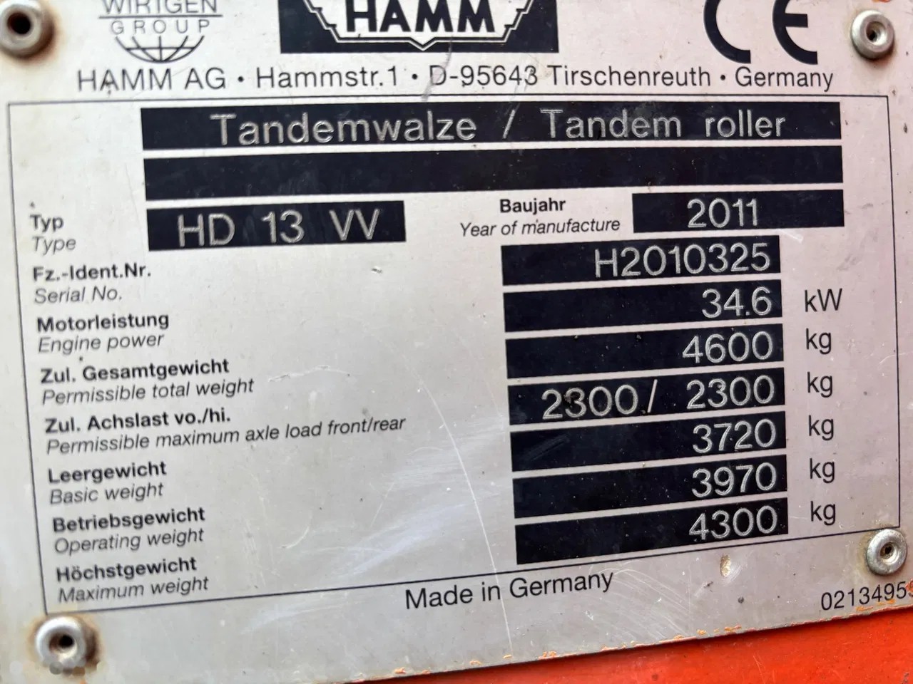 2011 Hamm HD, Import Auf Lager in der EU — Foto 10 z 13
