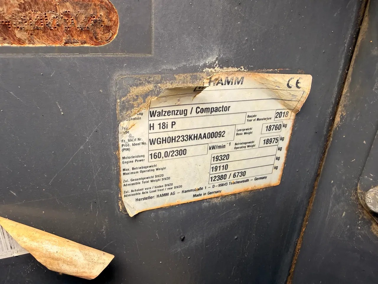 2018 Hamm VÁLEC, 3.130 mth, Import Auf Lager in der EU — Foto 6 z 15