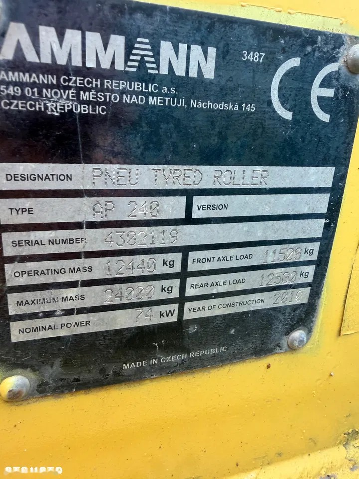 2010 Ammann AP 240, 9.000 mth, Import Auf Lager in der EU — Foto 5 z 8