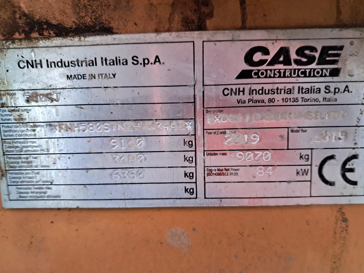 2019 Case 580, 3.243 mth, Import Auf Lager in der EU — Foto 12 z 16