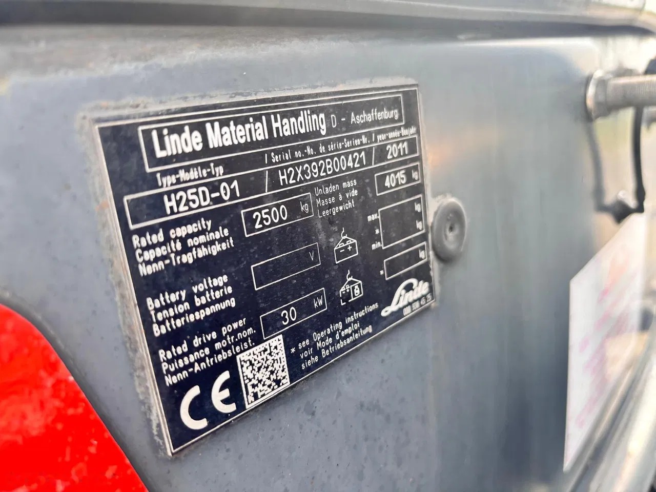 2011 Linde H25, 15.000 mth, Import Auf Lager in der EU — Foto 9 z 13