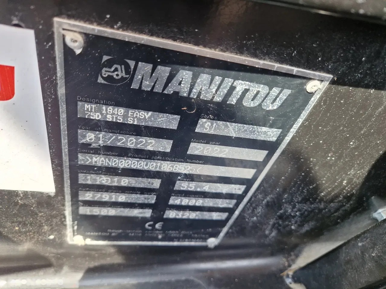2022 Manitou MT, 4.081 mth, Import Auf Lager in der EU — Foto 9 z 16