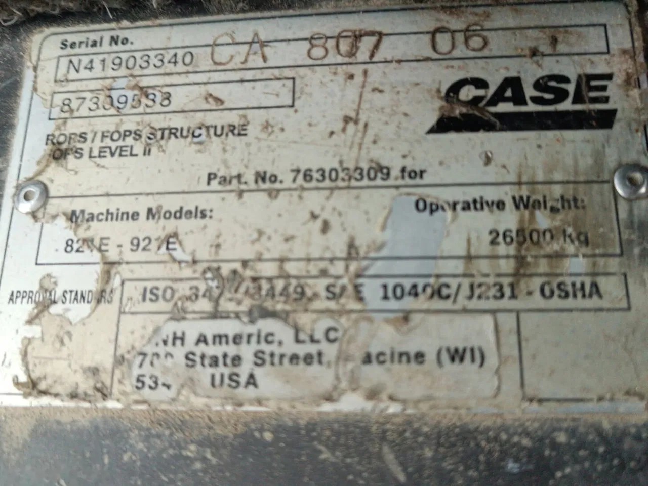2007 Case 821E, Import Auf Lager in der EU — Foto 5 z 7