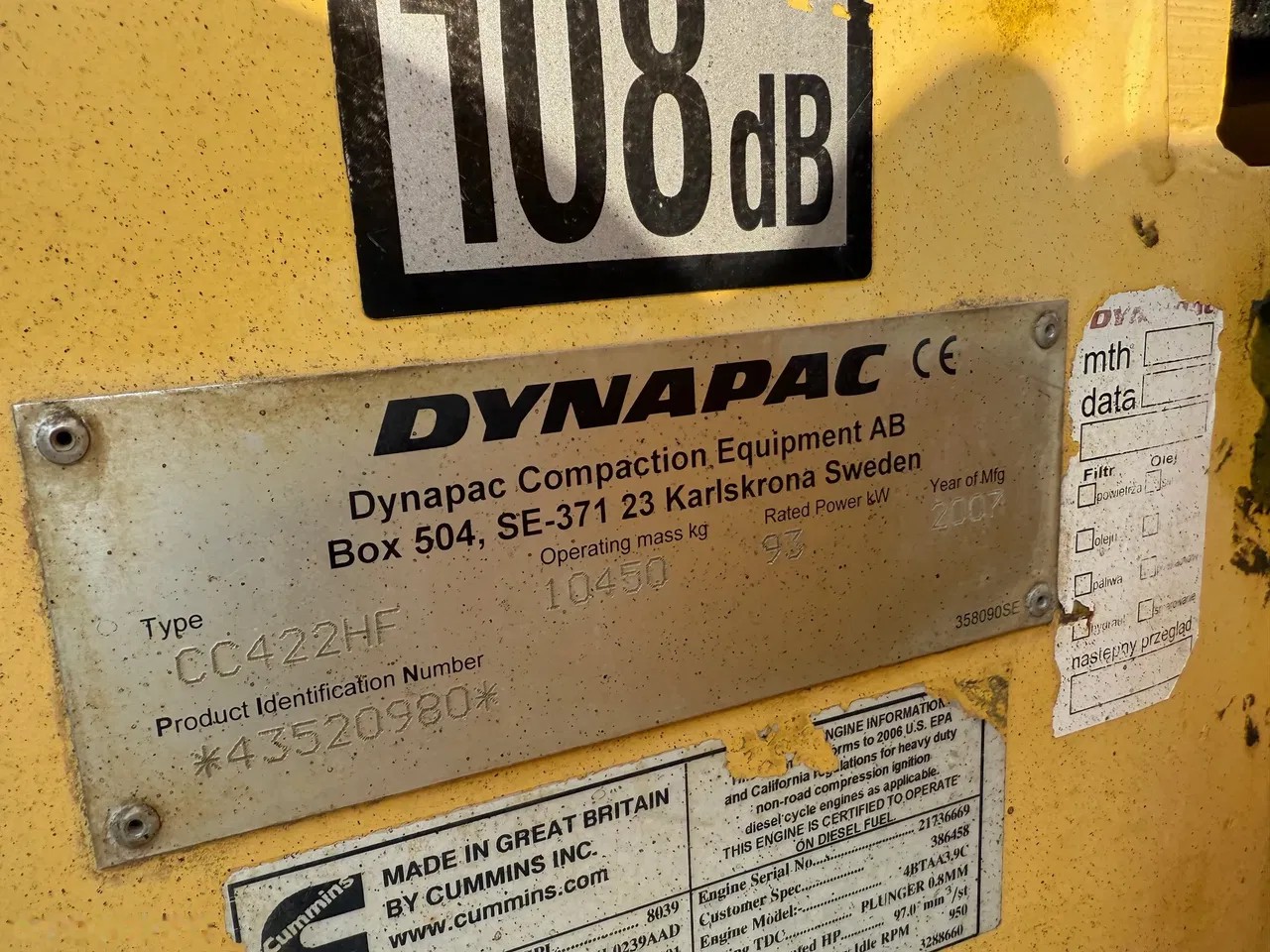 2007 Dynapac CC422HF, 10.000 mth, Import Auf Lager in der EU — Foto 11 z 24
