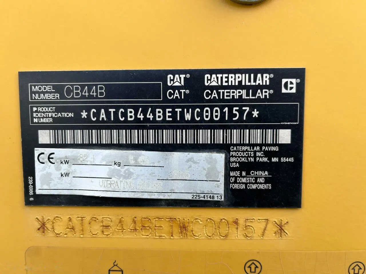 2015 Caterpillar CB44B, 800 mth, Import Auf Lager in der EU — Foto 8 z 10