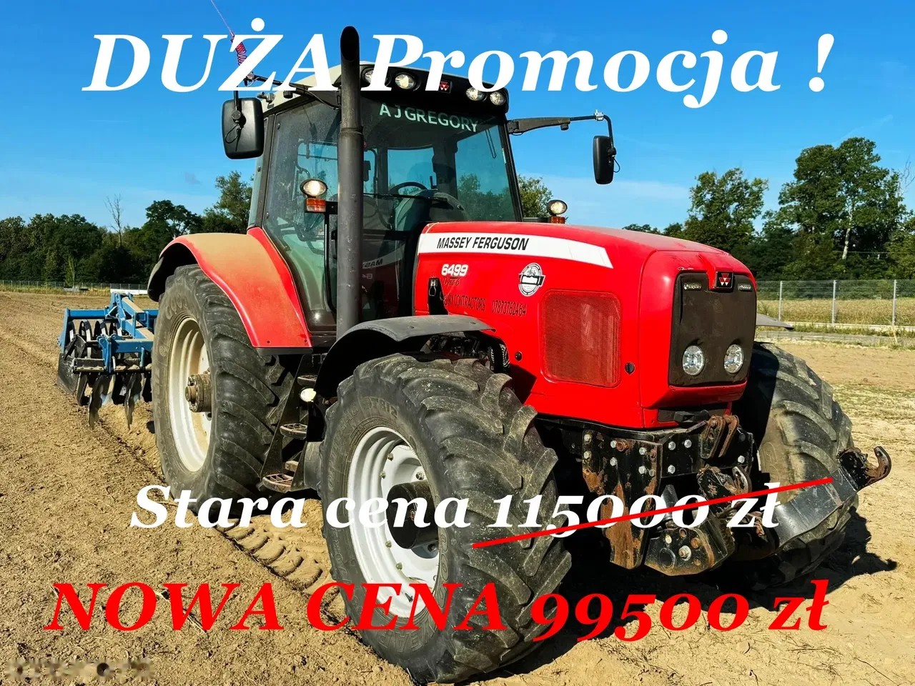2008 Massey Ferguson 6499, 7.922 mth, Import Auf Lager in der EU — Foto 1