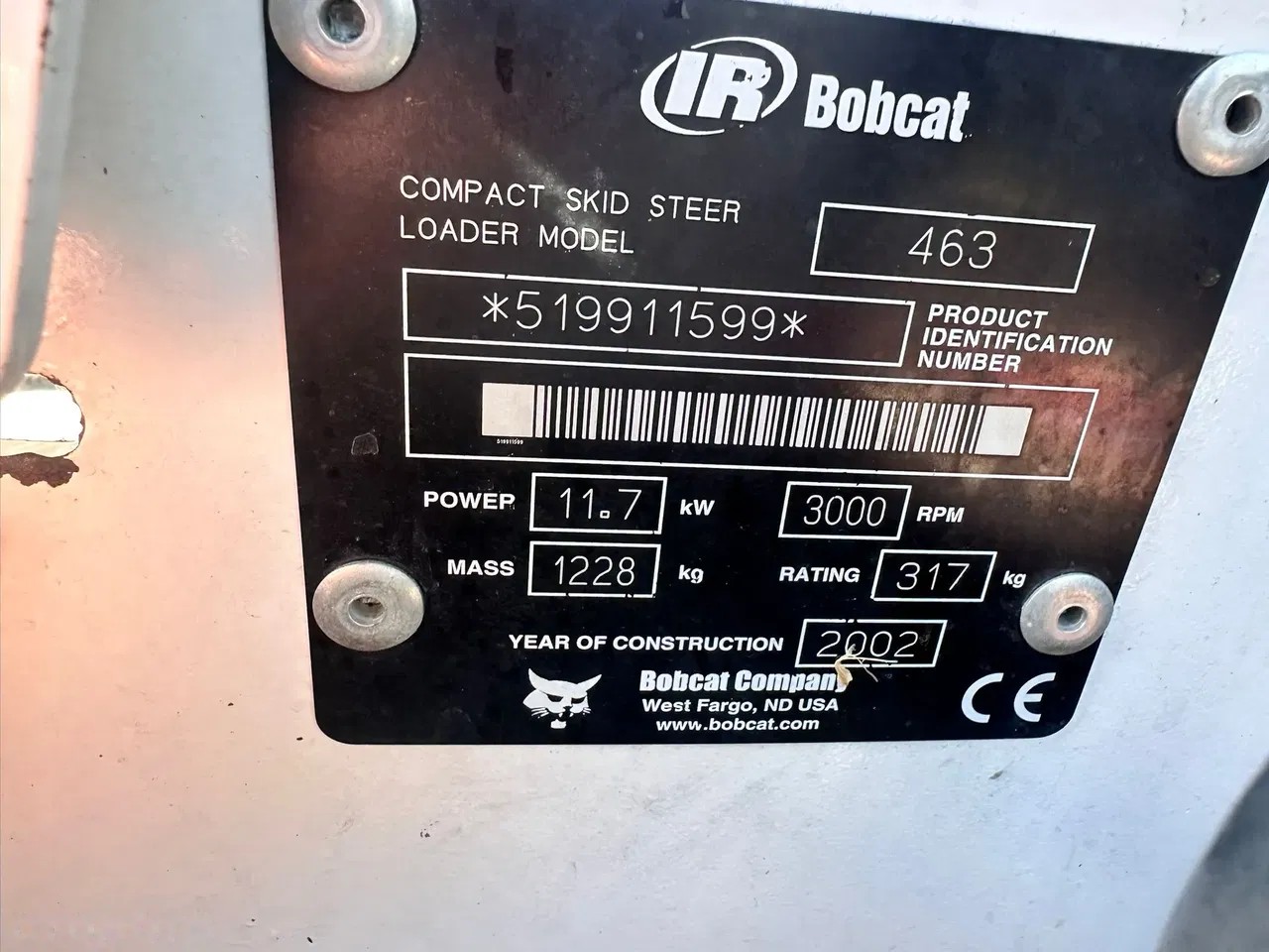 2002 Bobcat 463, 5.609 mth, Import Auf Lager in der EU — Foto 9 z 9