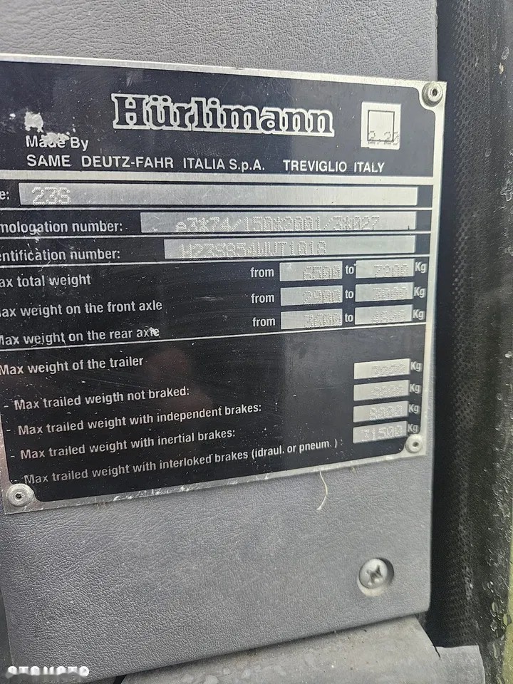 2004 Hurlimann XT 85, 9.031 mth, Import Auf Lager in der EU — Foto 9 z 10