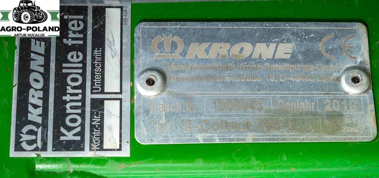 2019 Krone EASYCOLLECT, Import Auf Lager in der EU — Foto 8 z 8