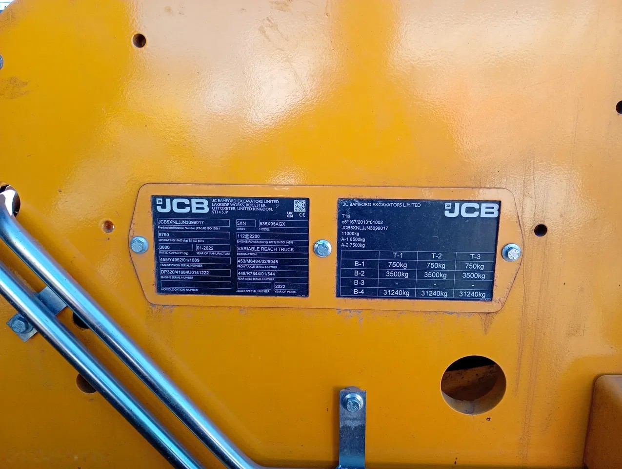 2022 JCB 536-95, 2.500 mth, Import Auf Lager in der EU — Foto 5 z 14