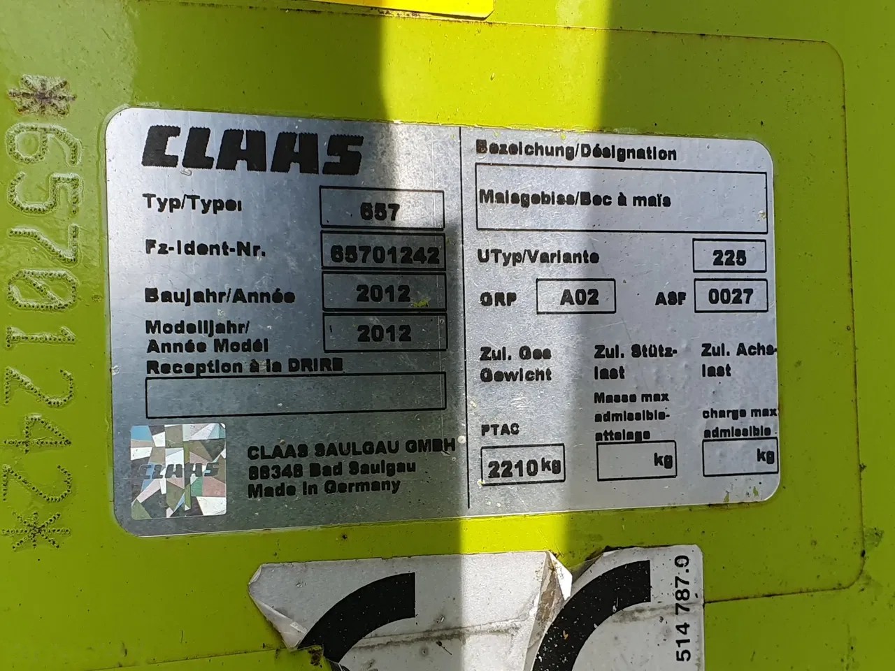 2012 Claas Orbis 450, Import Auf Lager in der EU — Foto 9 z 15