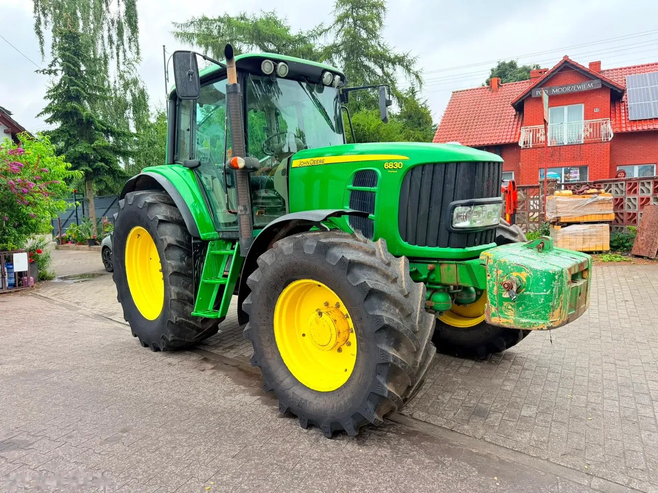 2009 John Deere 6830 Premium, 9.346 mth, Import Auf Lager in der EU — Foto 4 z 24