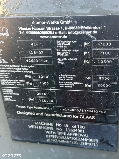 2016 Claas SCORPION 7055, 7.600 mth, Import Auf Lager in der EU — Foto 7 z 7