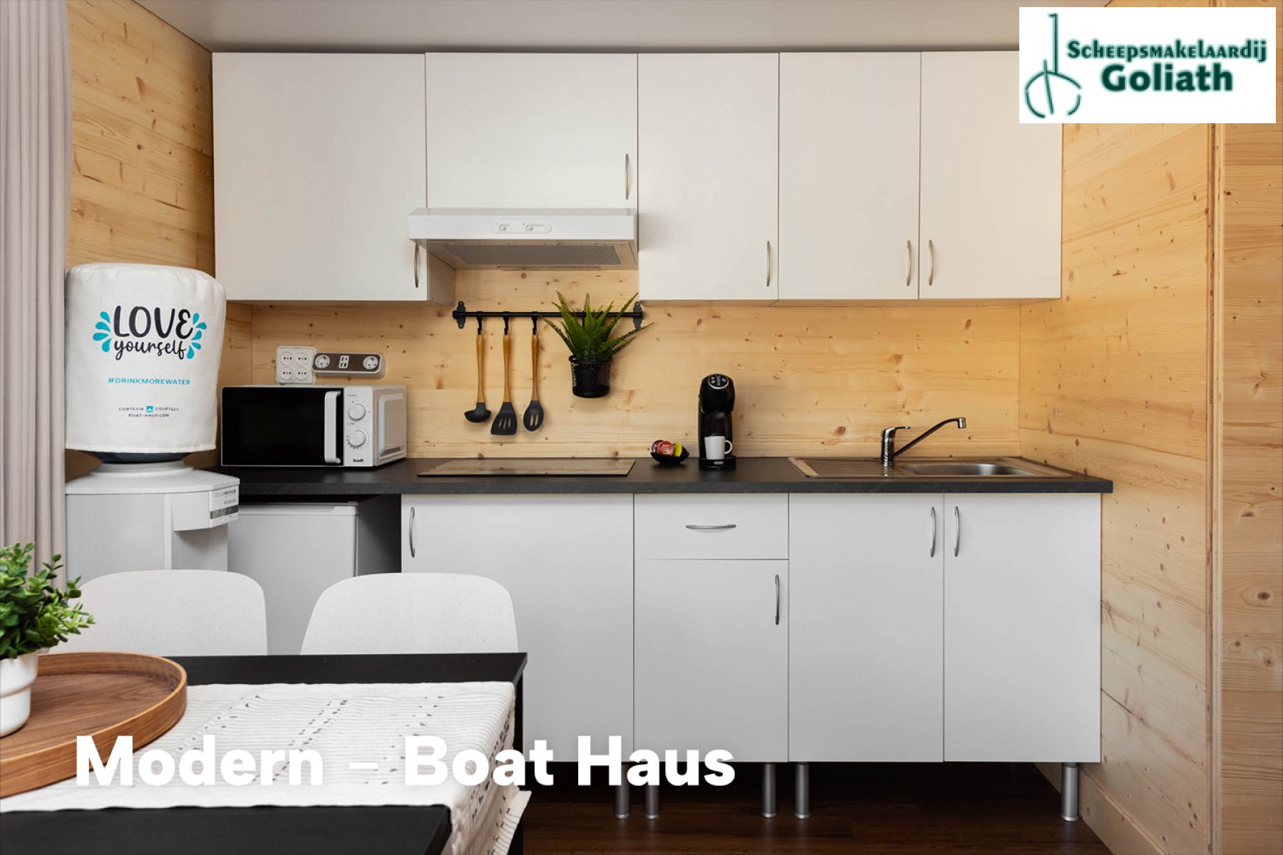 Boat Haus Mediterranean 8X4 MODERN Houseboat, Import Auf Lager in der EU — Foto 5 z 14