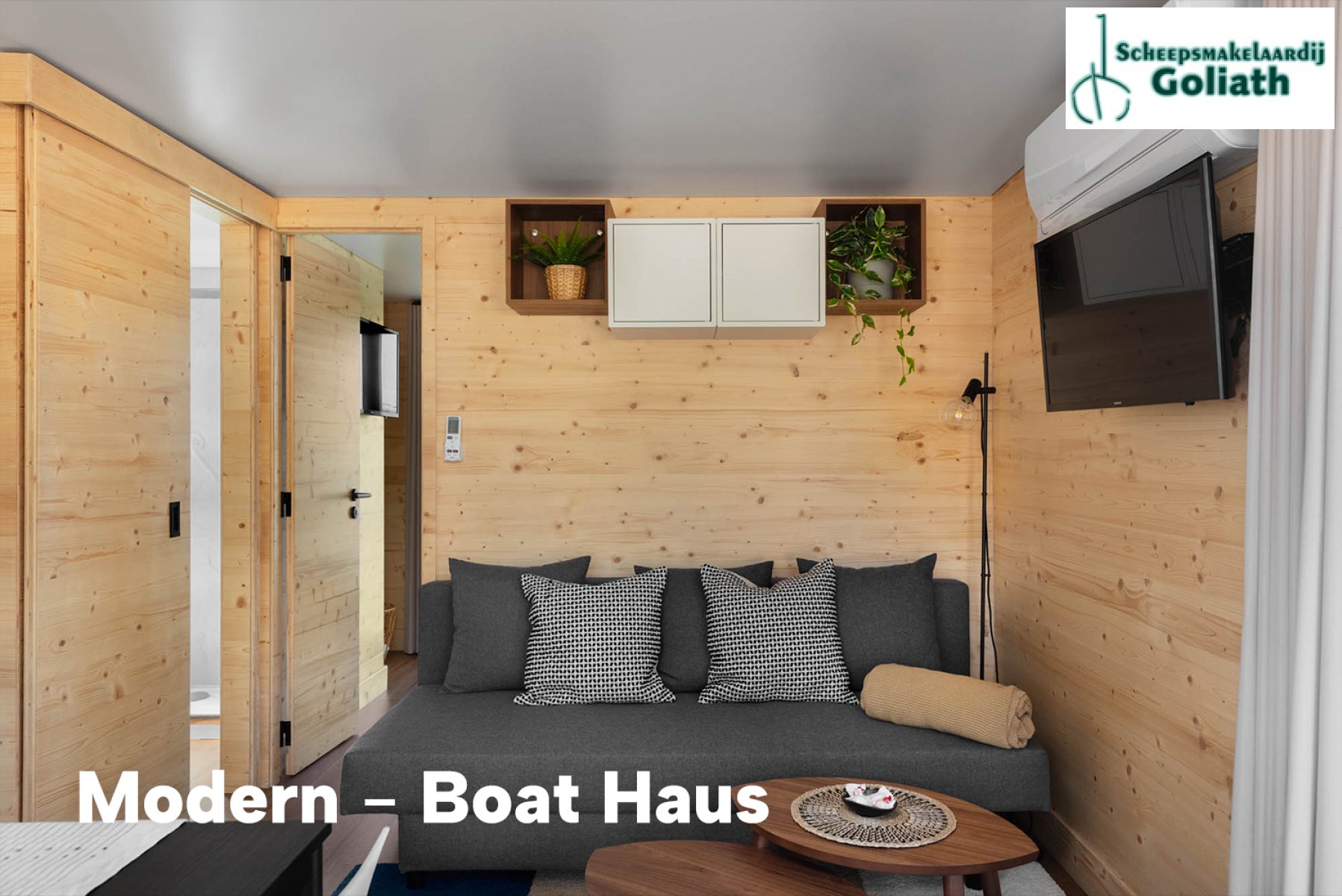Boat Haus Mediterranean 8X4 MODERN Houseboat, Import Auf Lager in der EU — Foto 6 z 14