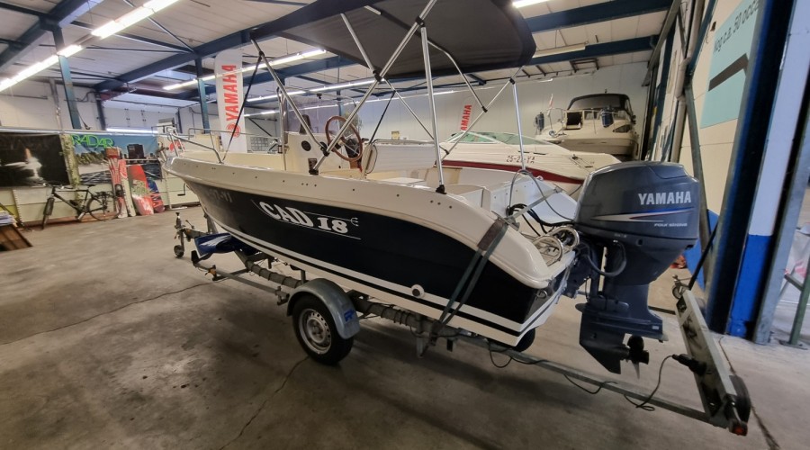 CAD 18 Open met Yamaha F60EFI en trailer, Import Auf Lager in der EU — Foto 6 z 19