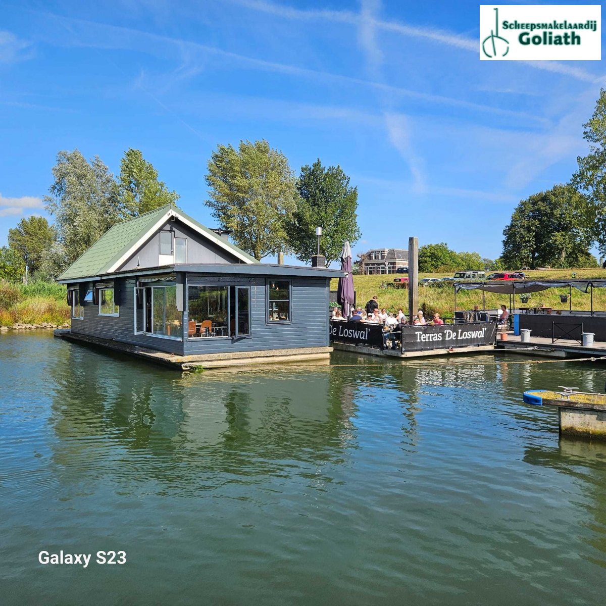 Drijvend Restaurant Houseboat, Import Auf Lager in der EU — Foto 1
