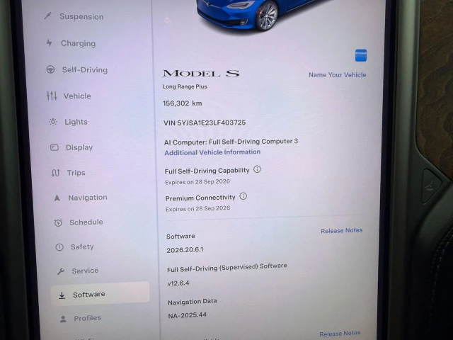 2020 Tesla Model S LONG RANGE, blau, 156.302 km, Import Kanada — Foto 11 z 13