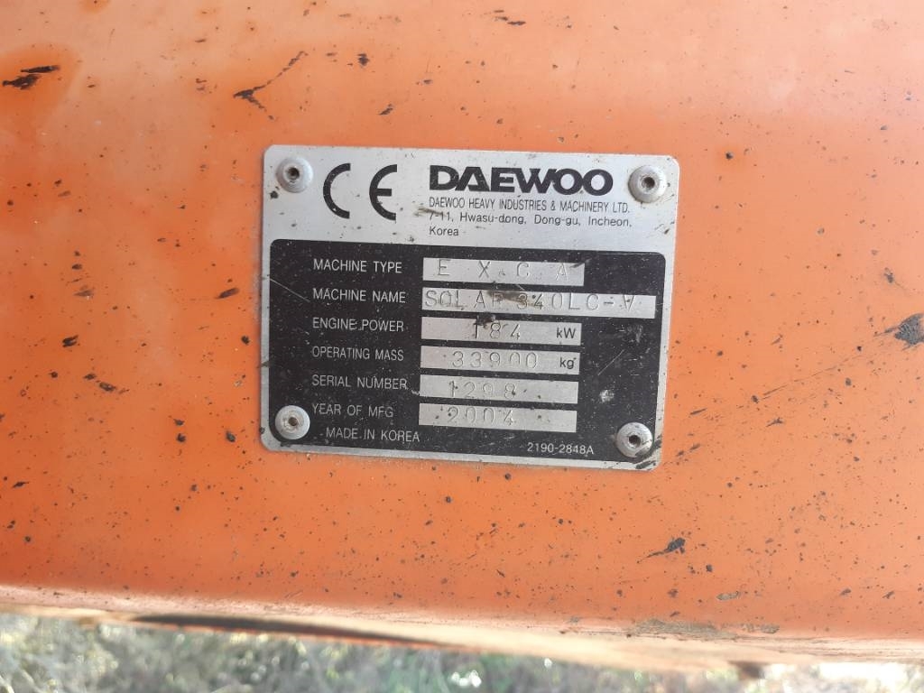 2004 Daewoo DX340 LC V, Import Auf Lager in der EU — Foto 7 z 9