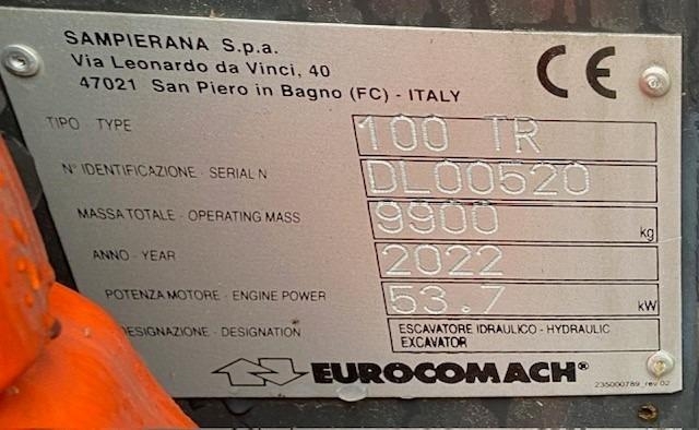 2022 Eurocomach 100TR, 180 mth, Import Auf Lager in der EU — Foto 5 z 5