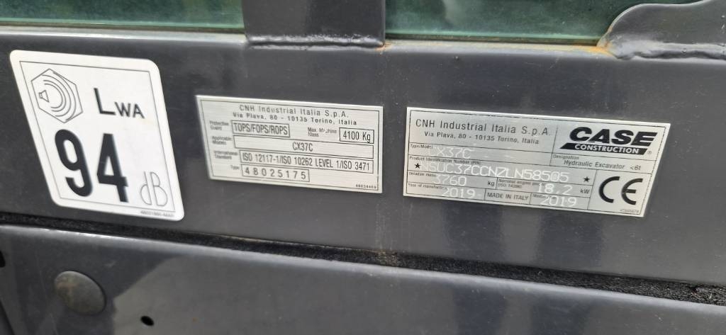 2019 Case CX 37 C, 766 mth, Import Auf Lager in der EU — Foto 11 z 11