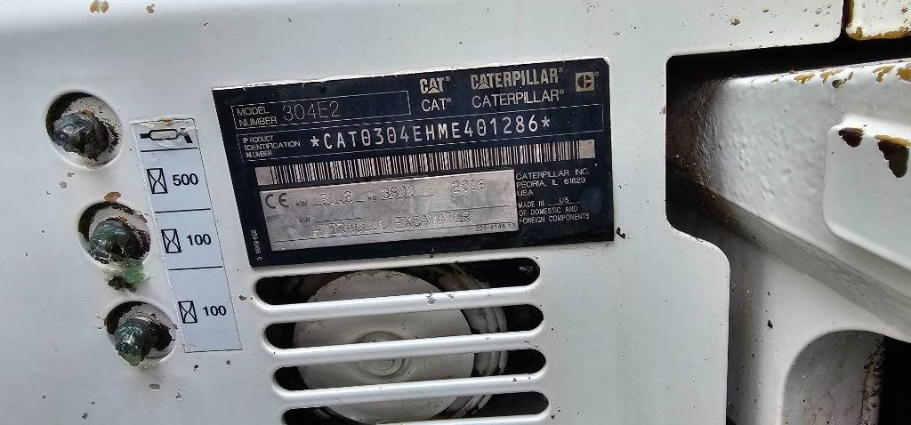 2016 Cat 304 E 2 CR, 4.201 mth, Import Auf Lager in der EU — Foto 9 z 16
