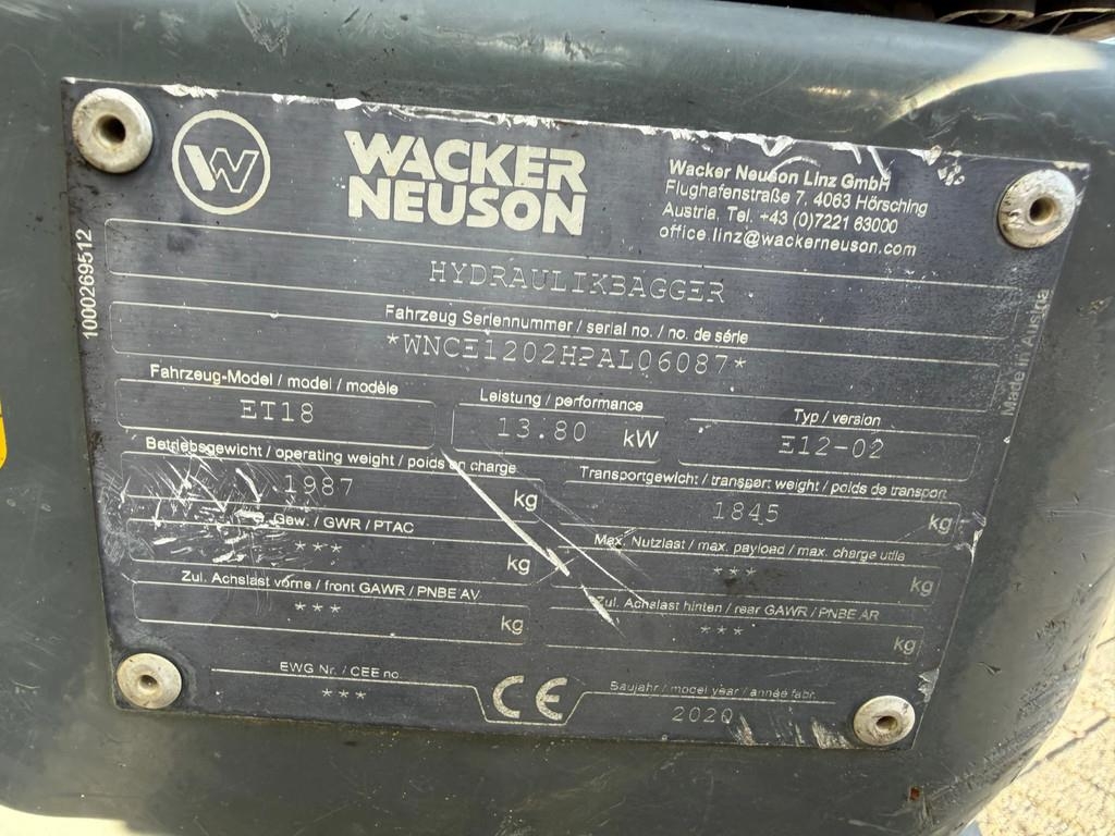 2020 Wacker Neuson ET18, 3.009 mth, Import Auf Lager in der EU — Foto 6 z 6